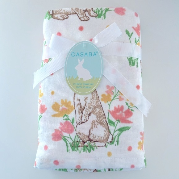 🐇🐣🌷Easter Bunny Hand Kitchen Towels Set of 2 NEW ‼️ - Picture 4 of 6